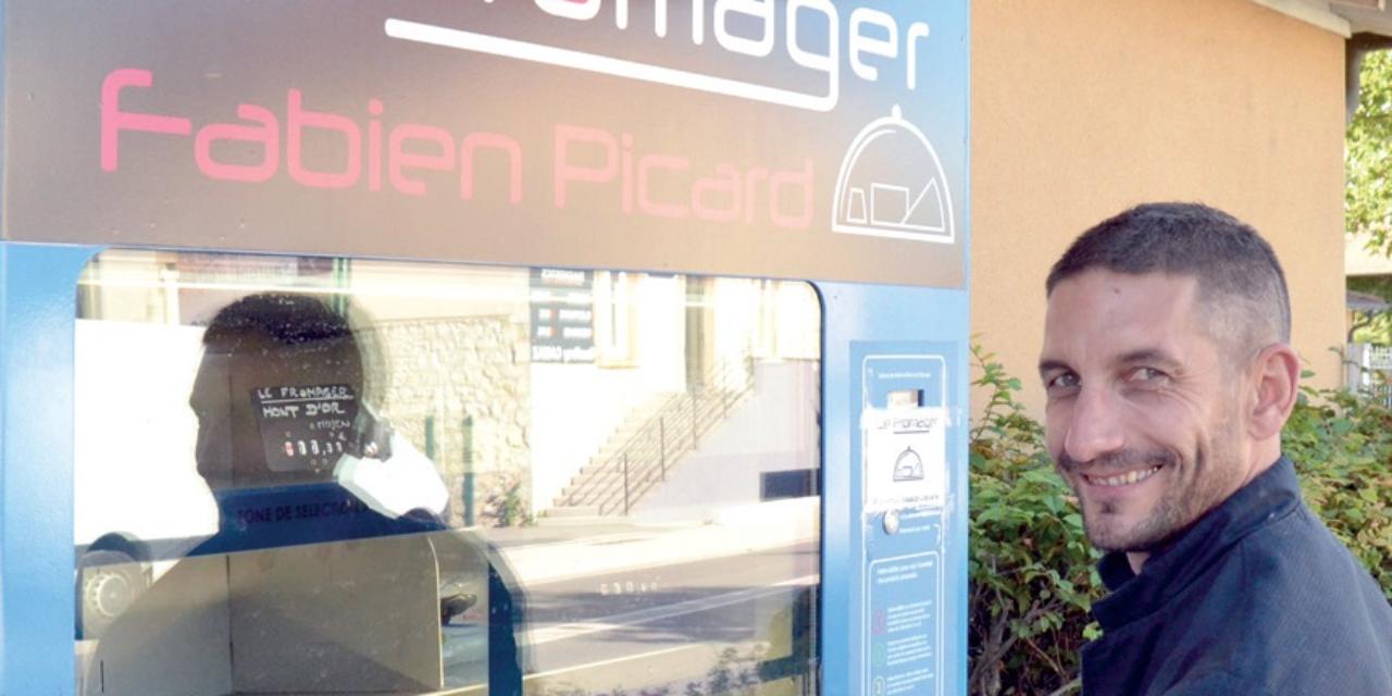 Fabien Picard Le Fromager installe son premier distributeur à fromages à Attignat