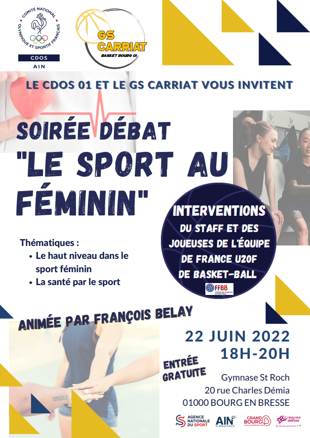 affiche soiree debat sport au feminin