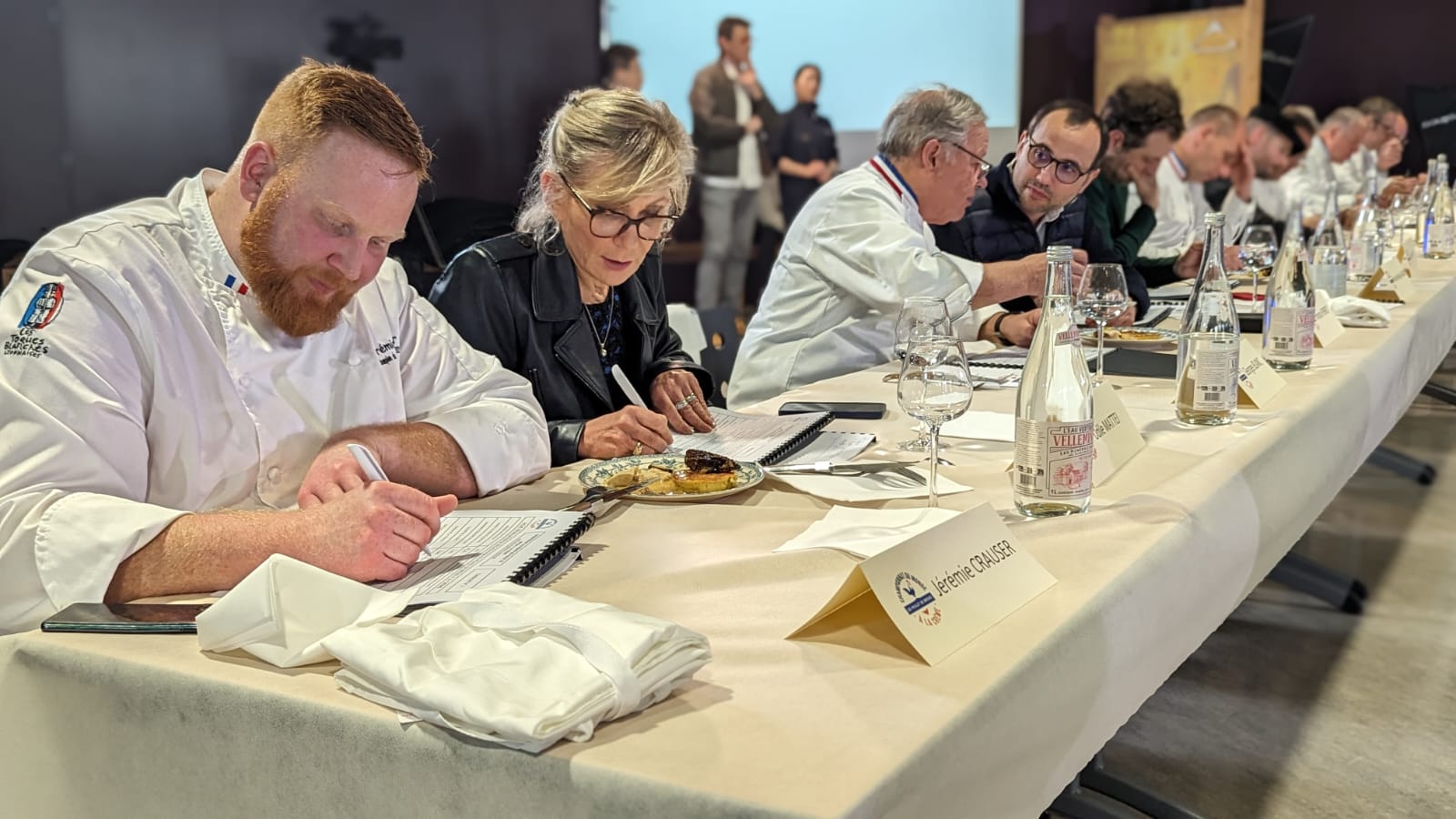 la table des juges avec jeremy crauser odile mattei georges blanc et francois perret