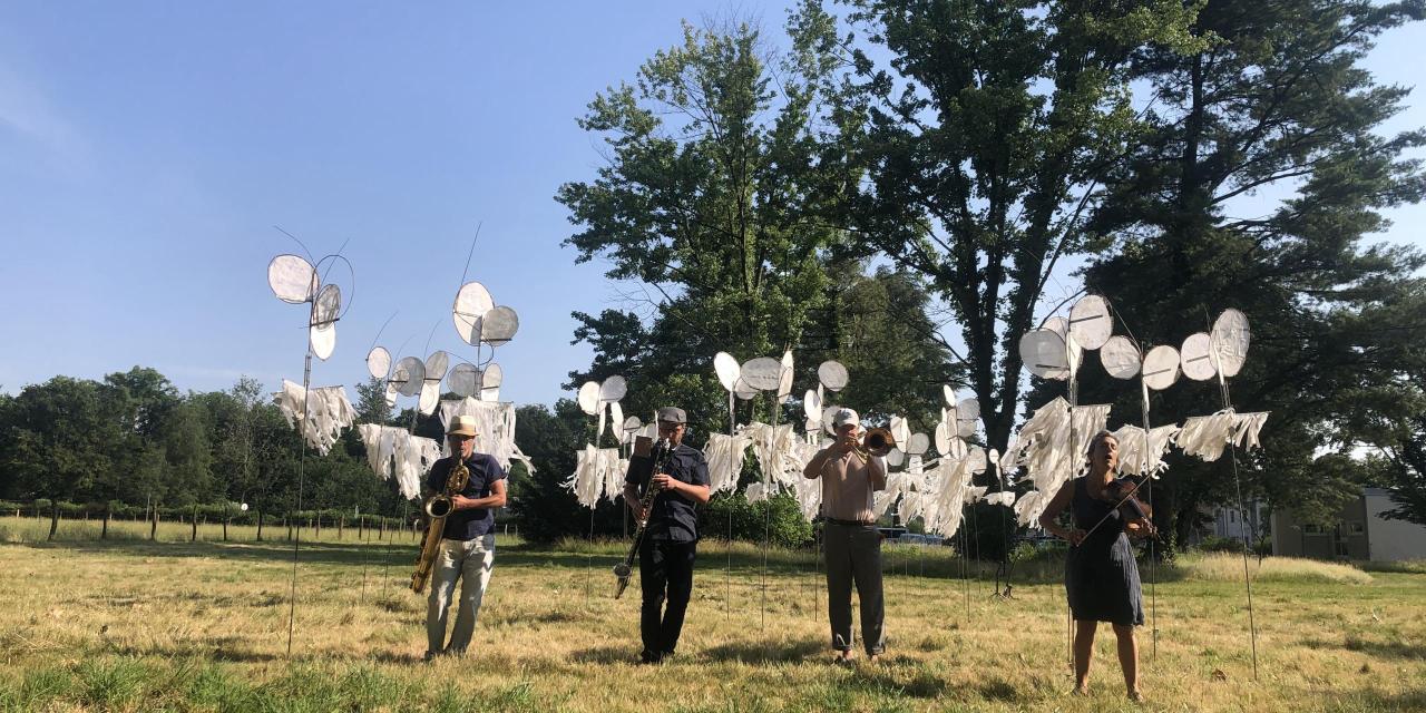 Quarante girouettes installées au nord et au sud de la ville de Bourg