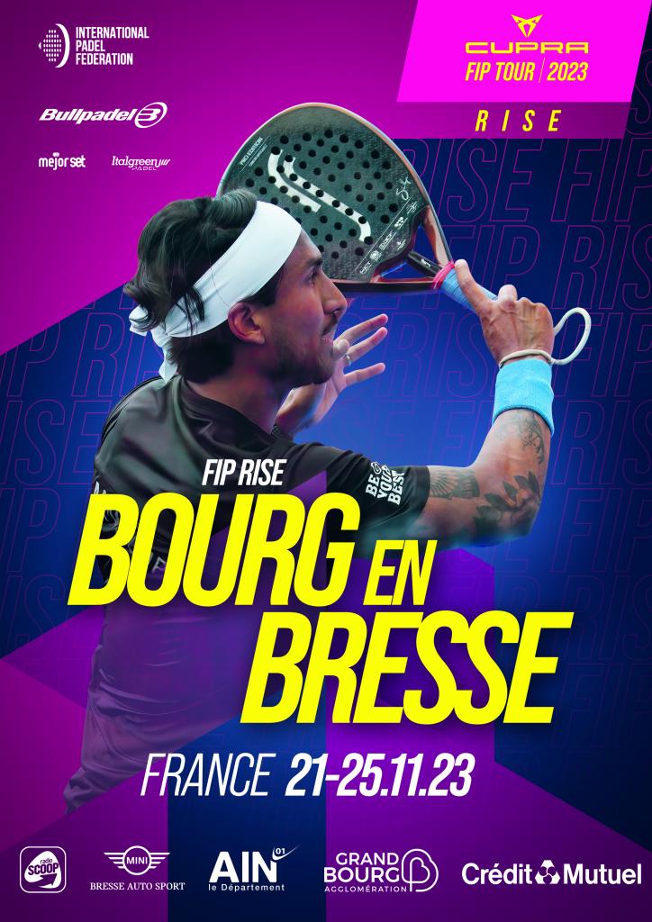 affiche padel bourgenbresse rise poster
