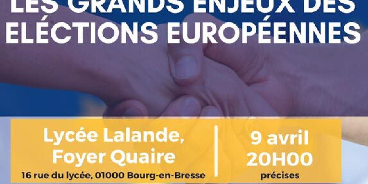 Conférence-débat sur les grands enjeux des élections européennes