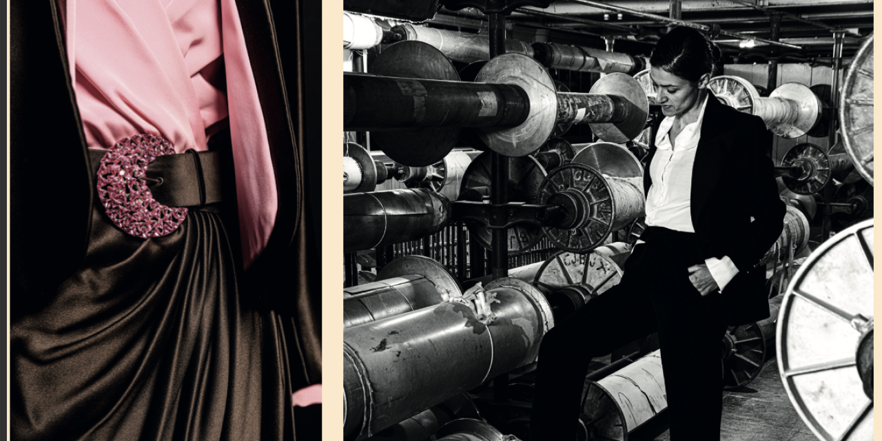 YVES SAINT LAURENT, ce couturier des temps modernes, exposé au Musée des Soieries Bonnet