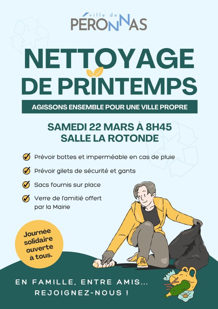 affiche nettoyage printemps 2025 dv