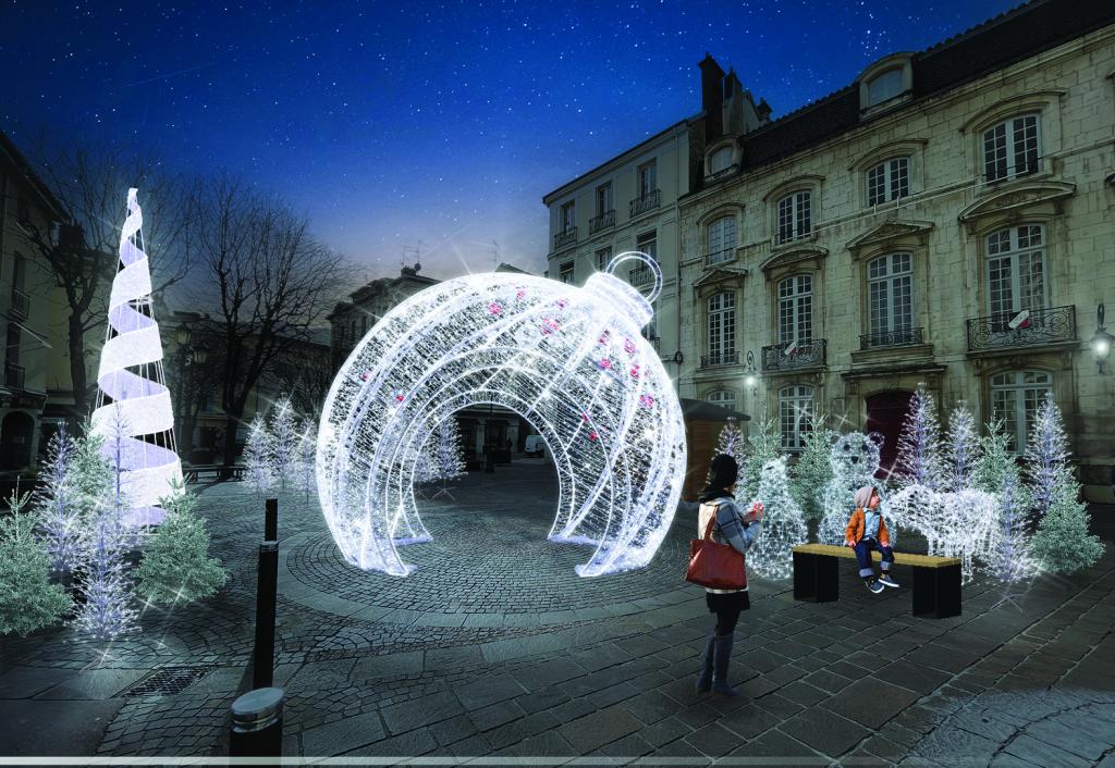 jardin lumineux simulation place de lhotel de ville