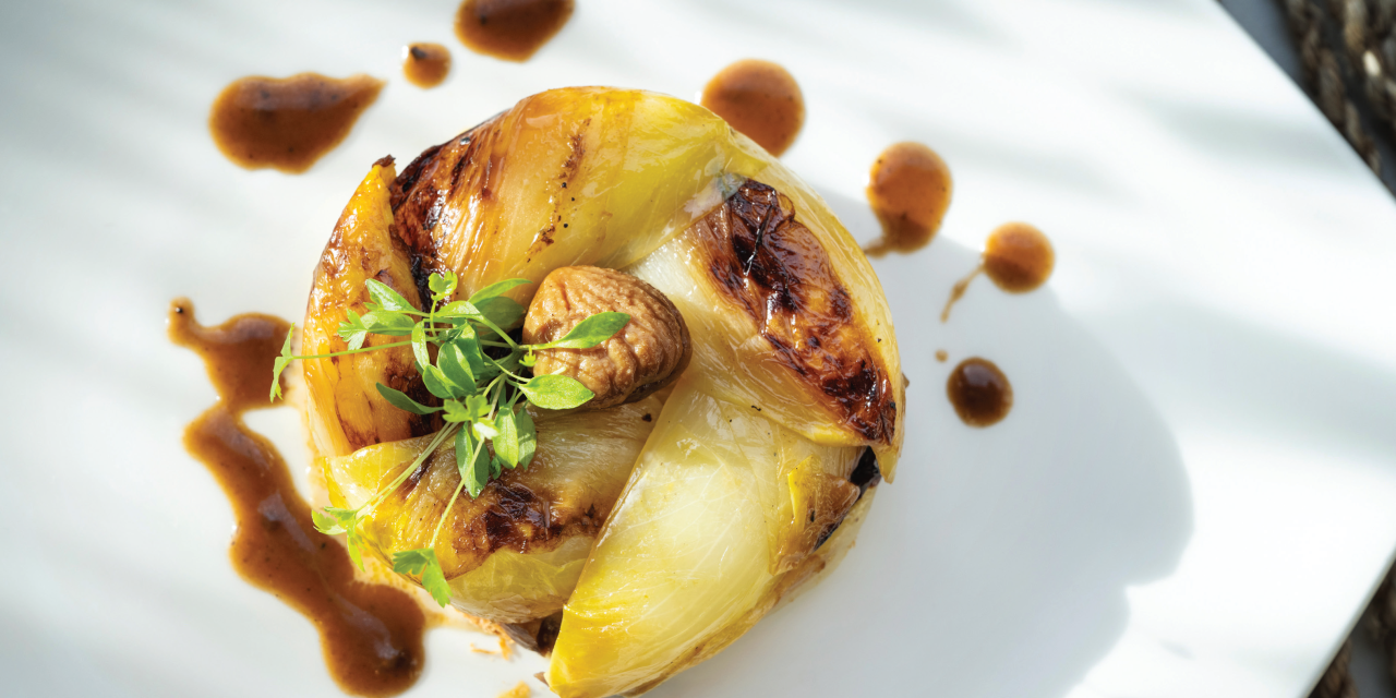 Découvrez la délicieuse recette de tatin d’endives aux Bresse bleu et aux châtaignes