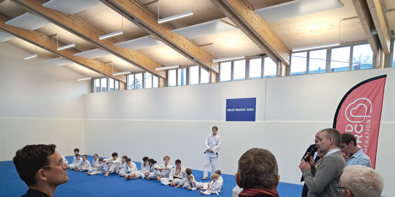 À Montrevel-en-Bresse, un dojo flambant neuf a été construit par Grand Bourg agglomération