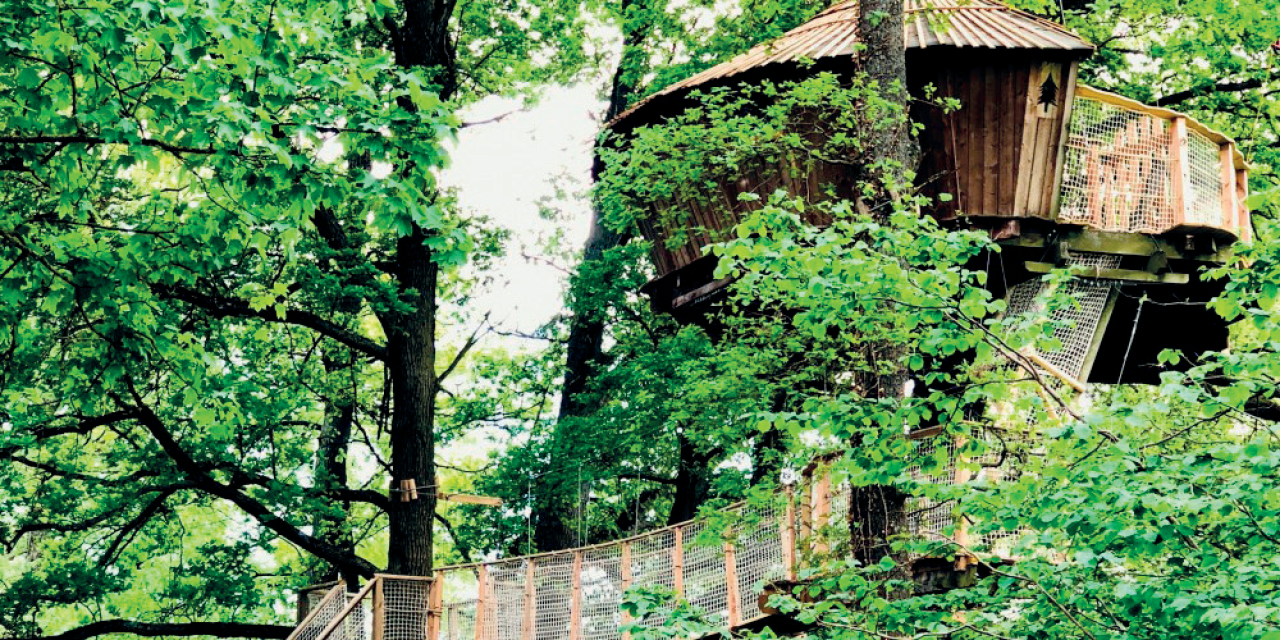 Passez une nuit dans les cabanes perchées de Viré