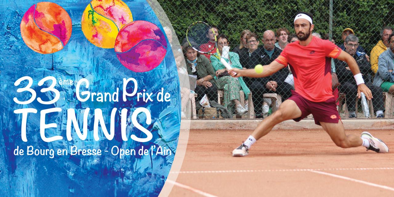 Le Grand prix de tennis de Bourg Open de l’Ain signe son grand retour, du 14 au 21 juin