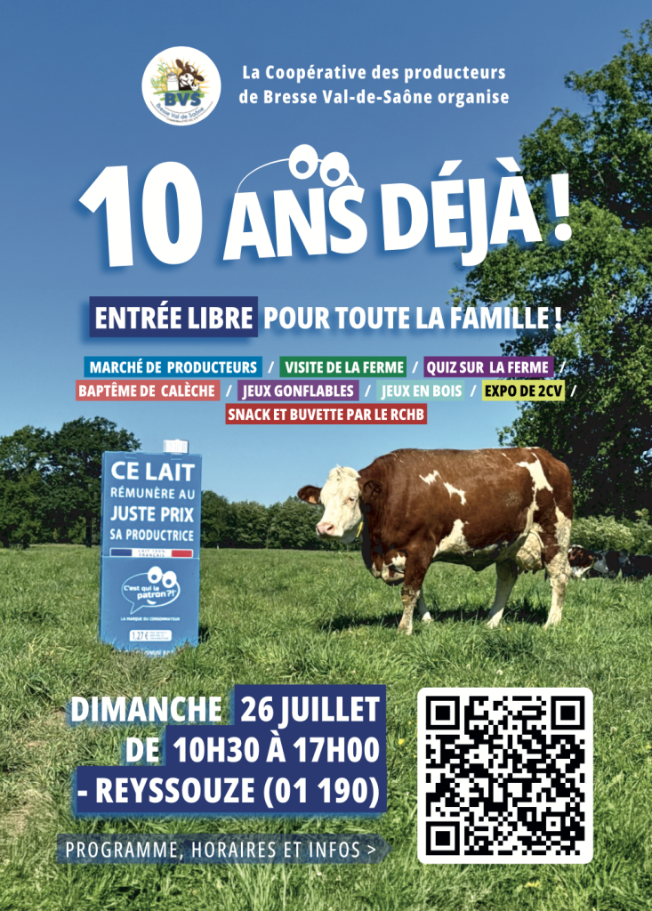 10ans cest qui le patron lait bresse reyssouze