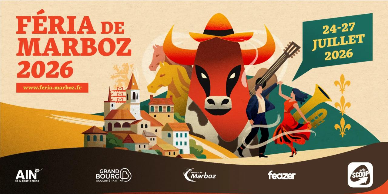 Féria : tout l’esprit de la fête est à Marboz du 24 au 27 juillet