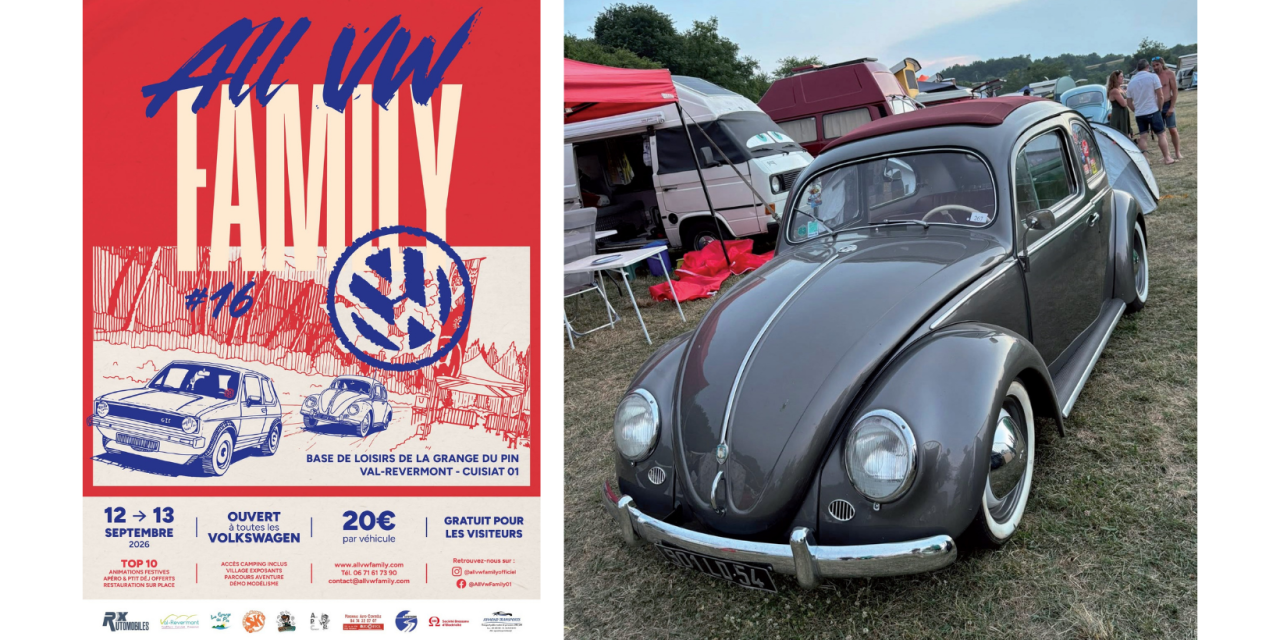 All VW Family #16 : les passionnés de Volkswagen ont rendez-vous à la Grange du Pin les 12 et 13 septembre
