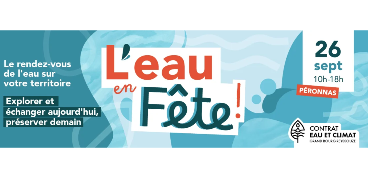 L’Eau en fête s’installe à Péronnas le samedi 26 septembre !