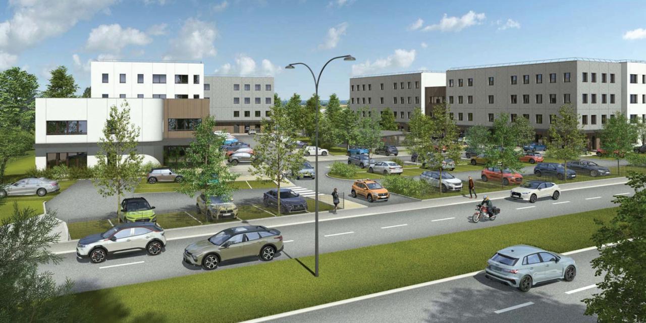 Cinq bâtiments dédiées aux bureaux et commerces sur l&rsquo;ancien site Serma à Viriat